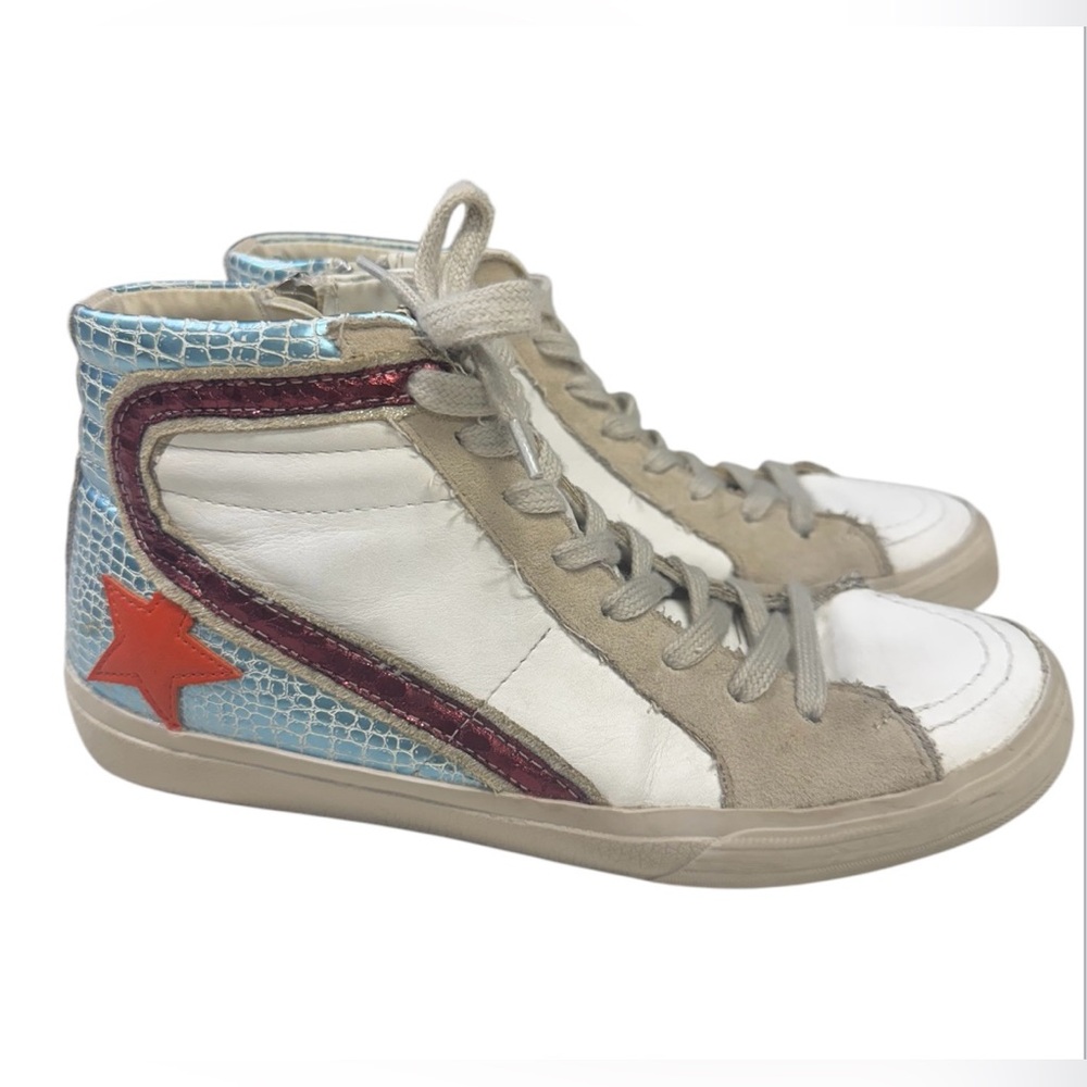 Shu Shop Roxanne High Top Distressed Sneakers Size 7.5
